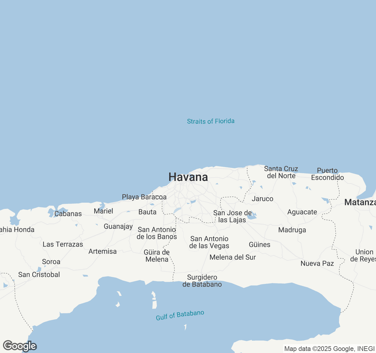 Map of Havana